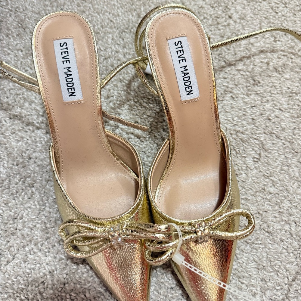 Steve Madden Gold Heeled Sandals